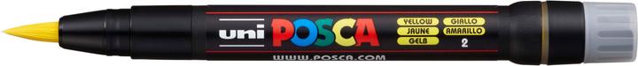 Actual product image Posca Brush tip marker (Yellow, 10 mm, 1 x)