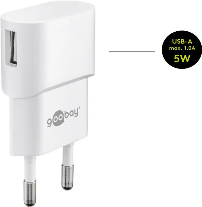 Actual product image Goobay USB A Charger with USB C Cable (5 W)