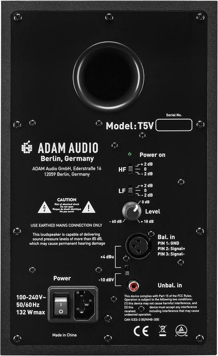 Produktbild Adam Audio T5V (Aktiv, 1 Stk., 1x 70 W)