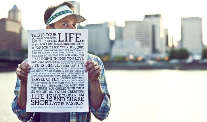 Produktbild Holstee Poster S This Is Your Life 30.5x40.6cm