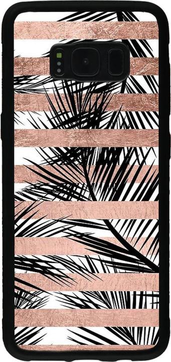 Immagine prodotto PhoneLook Coque Silicone rigide noir Palme a strisce d'oro (Samsung Galaxy S8+)