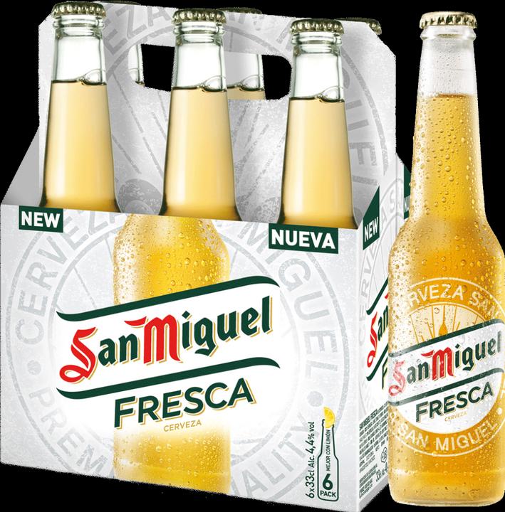 Actual product image San Miguel FRESCA box / Spain (24 x 33 cl)