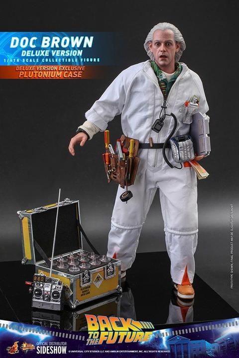 Actual product image Hot Toys Back to the Future "Doc Brown - Deluxe Version" 1/6 action figure