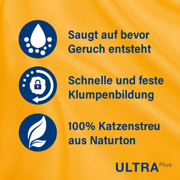 Produktbild Catsan Ultra Plus (Klumpend, Neutralisierend, Biologisch abbaubar, 10.30 kg)