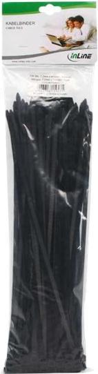 Actual product image InLine Cable Tie Black (Pack of 100) (Plastic cable ties, 400 mm, 100 pcs.)
