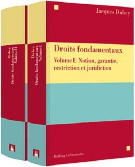 Produktbild Droits fondamentaux Volume I et Volume II (Französisch, Jacques Dubey, 2017)