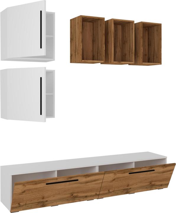 Immagine prodotto VCM Mobile TV basso Mobile TV a parete Mobile a parete per soggiorno Arila L (190 x 40 x 200 cm)