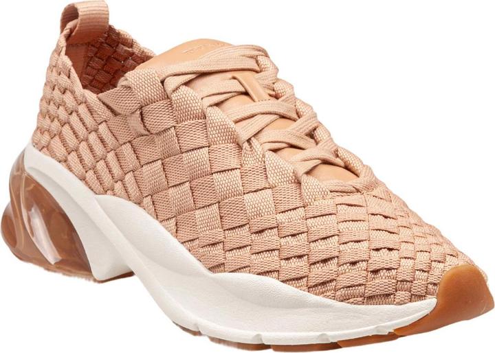 Tory Burch blush woven fabric trainer sneakers