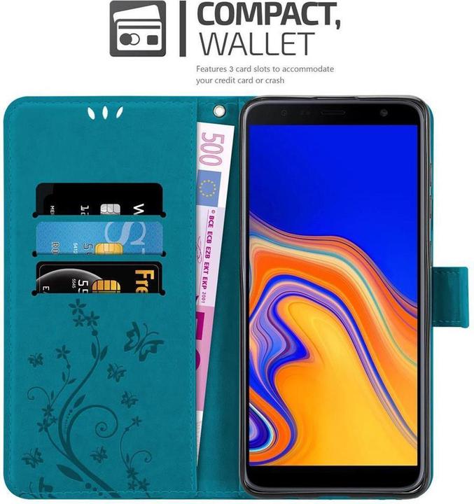Actual product image Cadorabo Flower Book cover (Samsung Galaxy J4+)