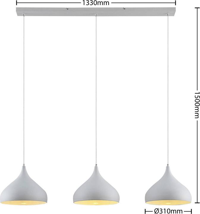 Produktbild Lindby Elamira Pendelleuchte White (E27)