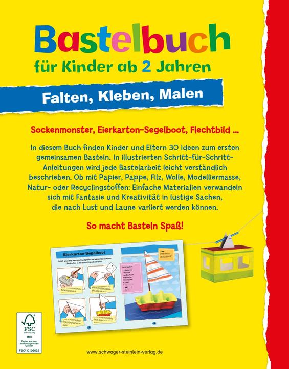 Actual product image Bastelbuch für Kinder ab 2 Jahren (German, Elisabeth wooden apple, 2015)