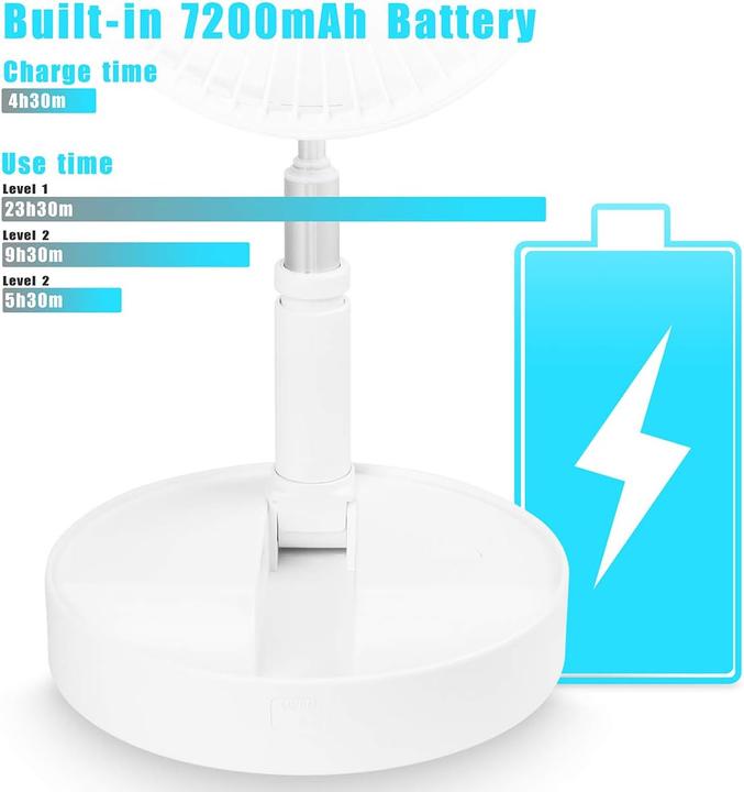 Actual product image AICase Höhenverstellbarer Tisch- und Standventilator (40 dB)