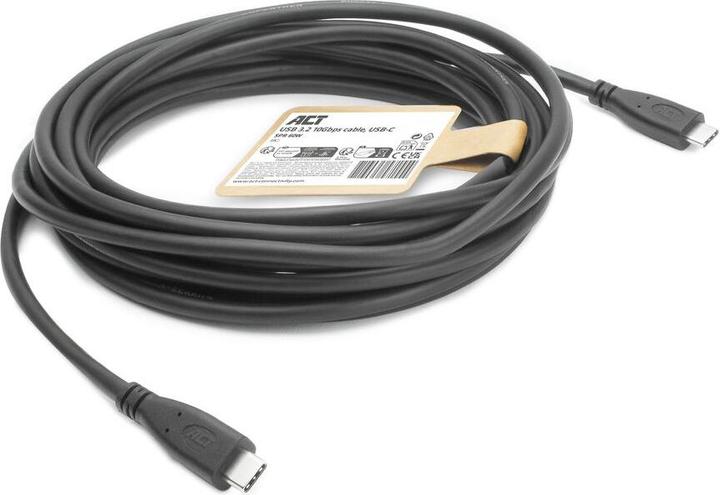 Actual product image USB 3.0 10Gbps 60W USB Type-C« Cable, 5 meters (5 m, USB 3.2 Gen 2)