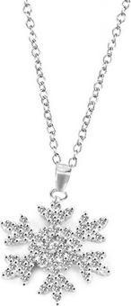 Produktbild Beneto Glittering silver necklace Snowflake AGS1333 / 47 (L)