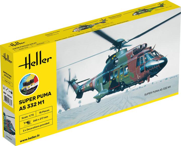 Actual product image Heller STARTER KIT Super Puma AS 332 M0