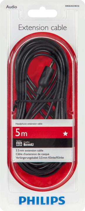 Actual product image Philips Headphone extension cable SWA2531W/10 (0.25 m, 3.5mm jack (AUX))