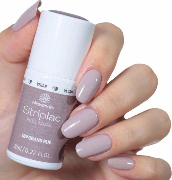 Actual product image Alessandro Striplac Peel or Soak off Grand Plie (189 Grand Plie, UV gel varnish)