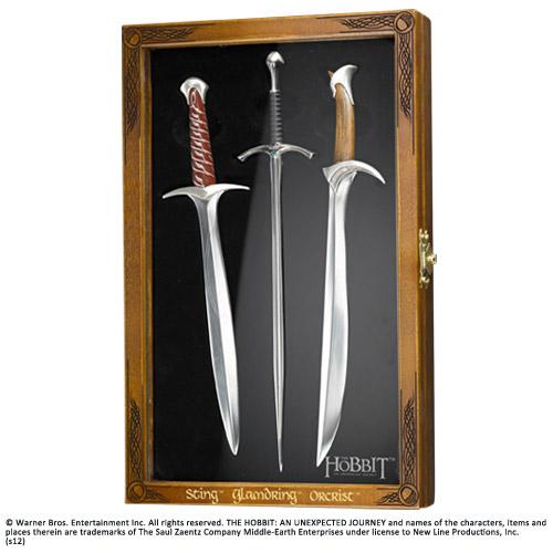 Produktbild Noble Collection Der Hobbit Brieföffner Set Schwerter
