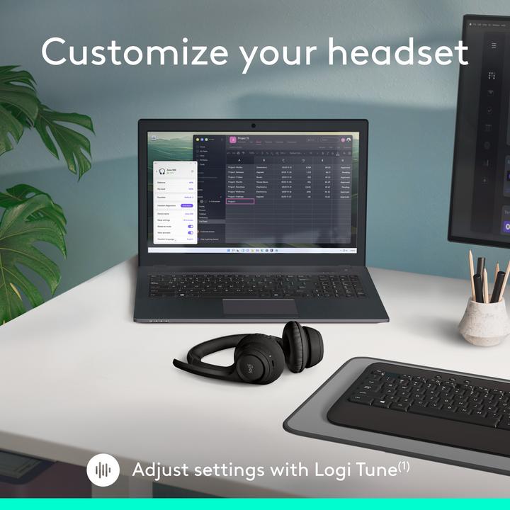 Produktbild Logitech Zone 300 (Kabellos, USB-C)