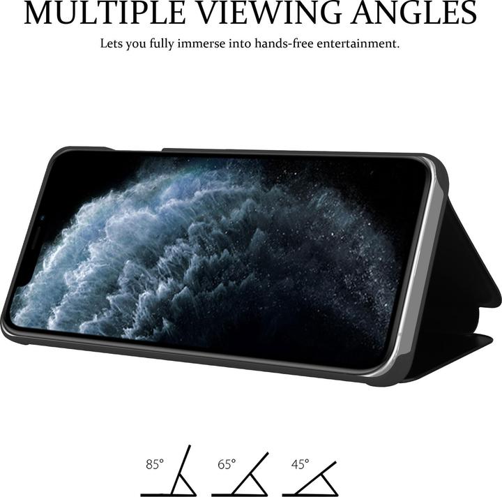 Actual product image Cadorabo Book Smart View Mirror Cover (Apple iPhone 11 Pro)
