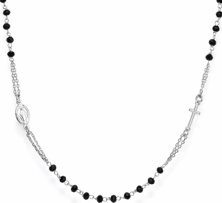 Produktbild Amen Rosary Crystal Cross Halskette (925er Silber, 50 cm)