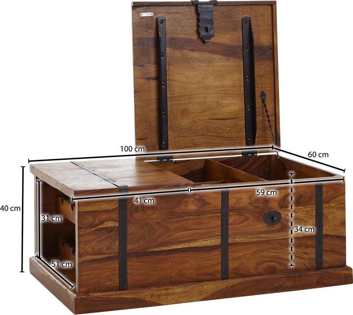 Actual product image FineBuy Coffee table (100 x 60 x 40 cm)