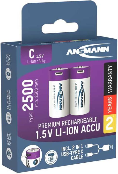 Actual product image Ansmann Baby C (2 pcs., C, 2300 mAh)