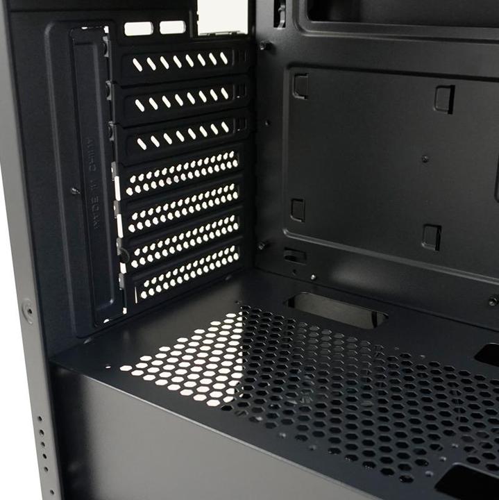 Image du produit LC-Power Boîtier MidiTower 715B black USB3.2/Audio,sans alimentation,SEAMLESS X (mATX, Mini-ITX, ATX)