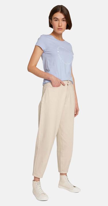 Produktbild Tom Tailor Shirt Basic-T-Shirt im 2-Pack mit Rundhalsausschnitt und Logo-Print in Loose Fit (S)