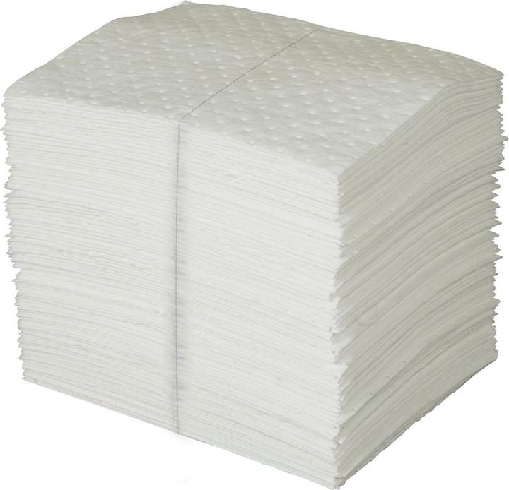 Image du produit Brady SPC100-E, Lingettes, 40 x 50 cm, Blanc, lourd, perforé et soudé, absorbant les huiles, Absorptio