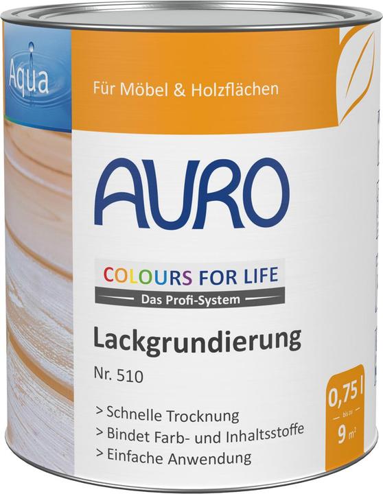 Actual product image AURO Lacquer Primer 510 (Semi-transparent, slightly white pigmented, 10 l)