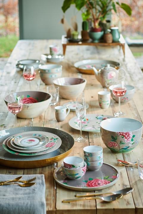 Produktbild PIP Studio Blushing Birds Tasse mit Untertasse kahki 0,28 l (280 ml, 1 x)