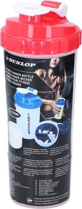 Image du produit Dunlop - Shaker-Sportflasche mit praktischem Verschluss 550 ml (rot) (0.55 l)