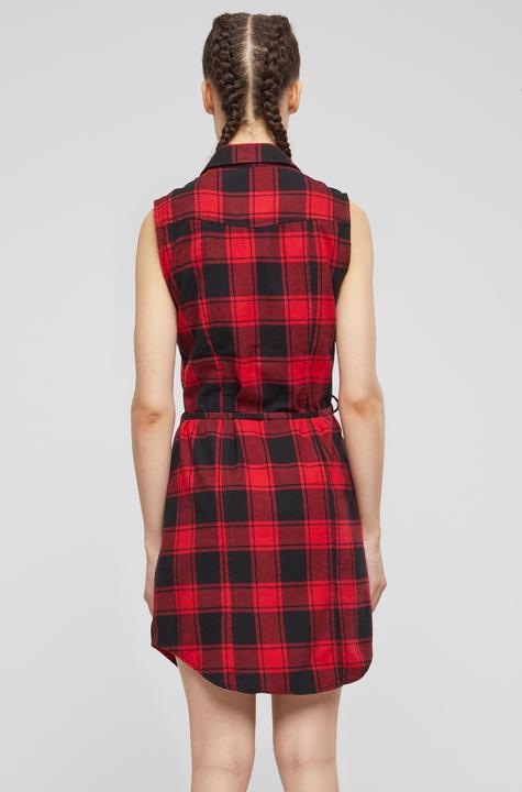 Actual product image Brandit Ladies Gracey Longshirt Top Size 4XL Colour Red/Black (4XL)