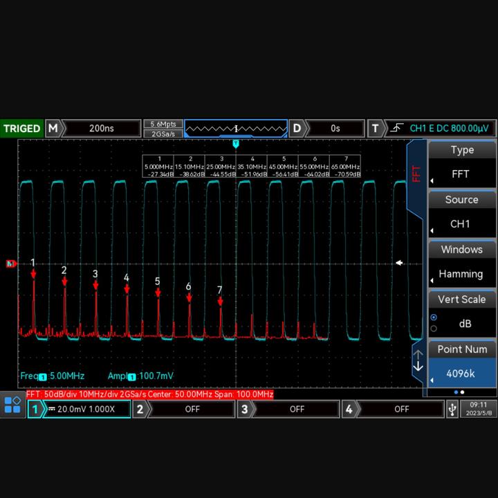 Produktbild Uni-T MSO2202-S Oszilloskop 200MHz, 2GSa/s