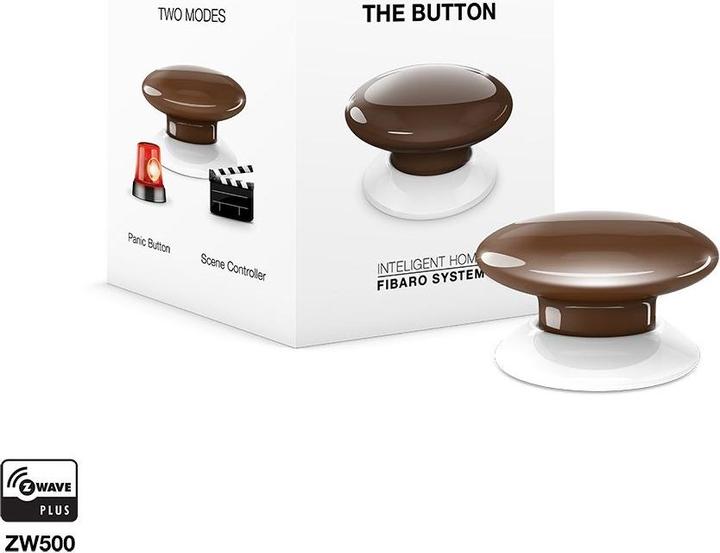 Actual product image Fibaro The Button brown