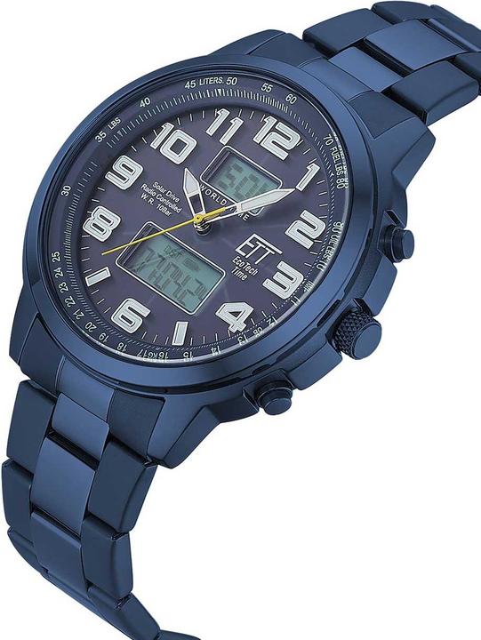 Produktbild ETT EGS-11445-32M Solar Drive Funkuhr Hunter II Herrenuhr 48mm 10ATM (Digitaluhr, Analoguhr, Funkuhr, 48 mm)