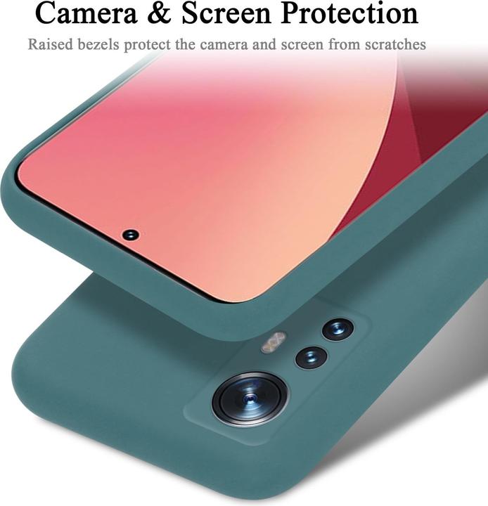 Actual product image Cadorabo TPU Liquid Silicone Case Cover for Xiaomi 12 / 12X (Xiaomi 12X)
