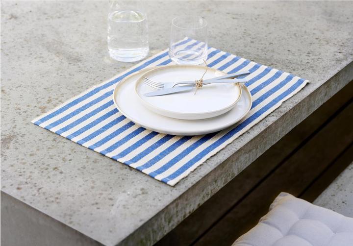 Produktbild Södahl Tischset Statement Stripe 48 cm x 33 m, 2 Stück, Beige/Blau (2 x, 48 x 33 cm)