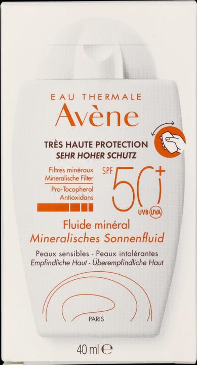 Image du produit Avène Sun Fluid Mineral SPF50+ (Crème solaire, SPF 50+, 40 ml, 71 g)