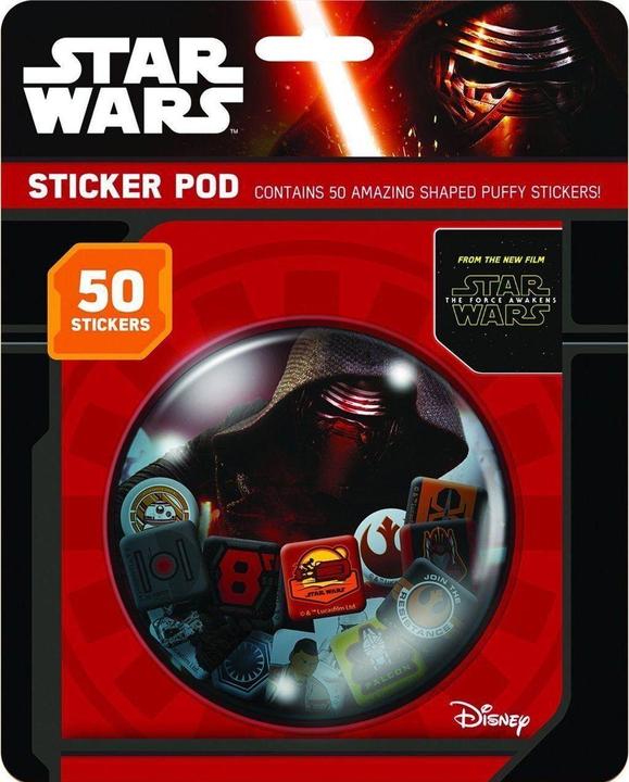 Actual product image Star Wars Paper Puffy Stickers (Pack of 50)