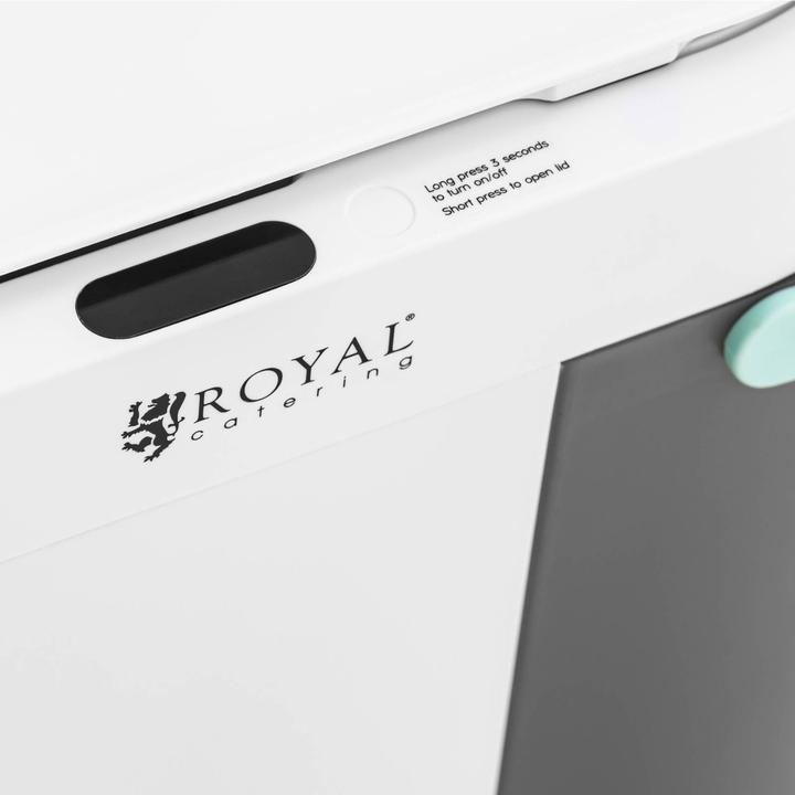 Produktbild Royal Catering Elektrischer Duo-Mülleimer mit Sensor automatischer Abfalleimer 10 L + 5 L (15 l)