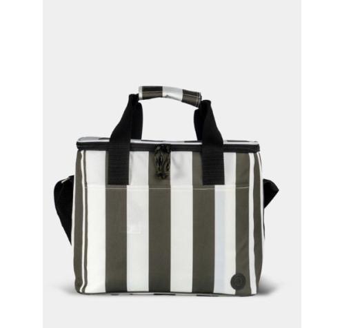 Sagaform Kühltasche gestreift grün/weiss, H28cm, L34cm, rPET (0.01 l)