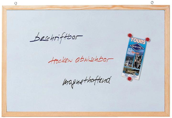 Actual product image Franken Whiteboard wooden frame pine (80 x 60 cm)