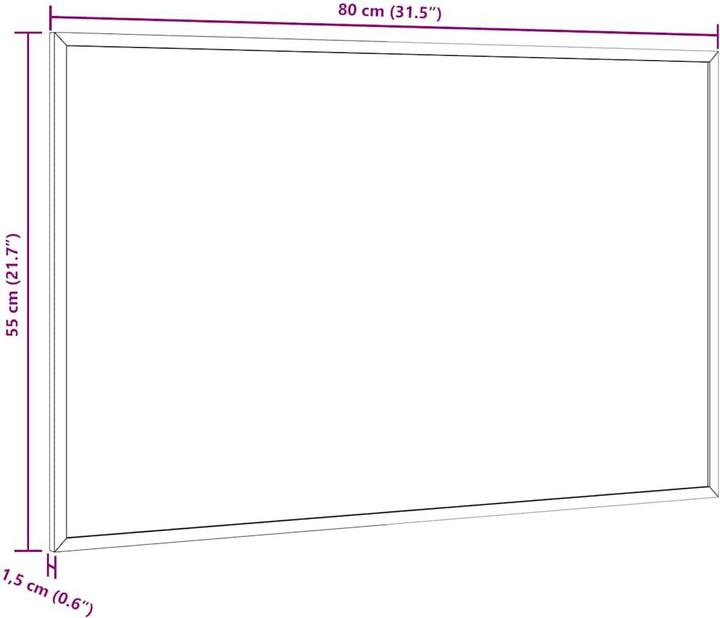 Actual product image VidaXL Marlie (Bulletin board, 80 x 55 cm)