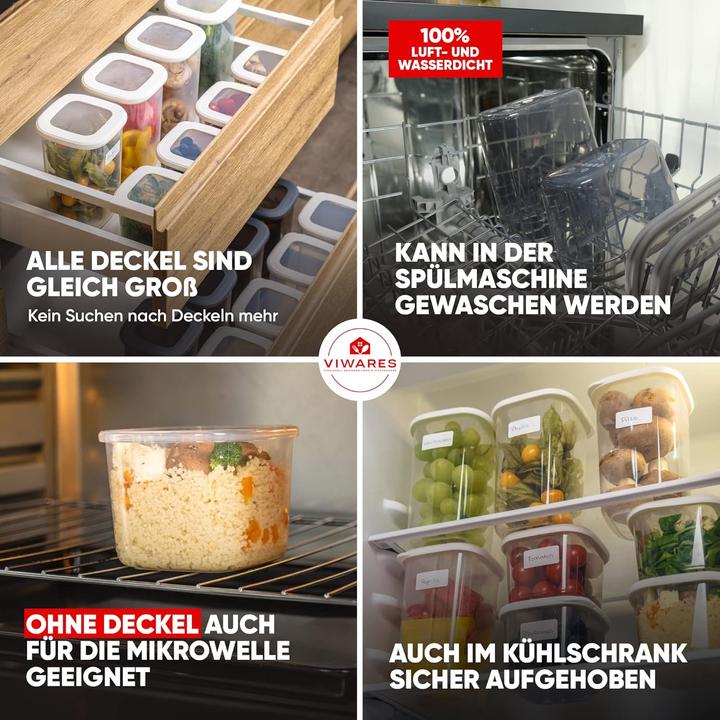 Produktbild Viwares 6er-Vorratsdosen Set (10.50 l)