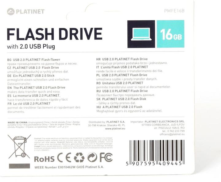 Immagine prodotto Platinet PMFE16B (16 GB, USB 2.0)