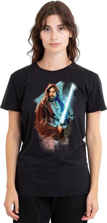 Actual product image Star Wars Unisex Adult Obi Wan Kenobi Painted T-Shirt (XL)