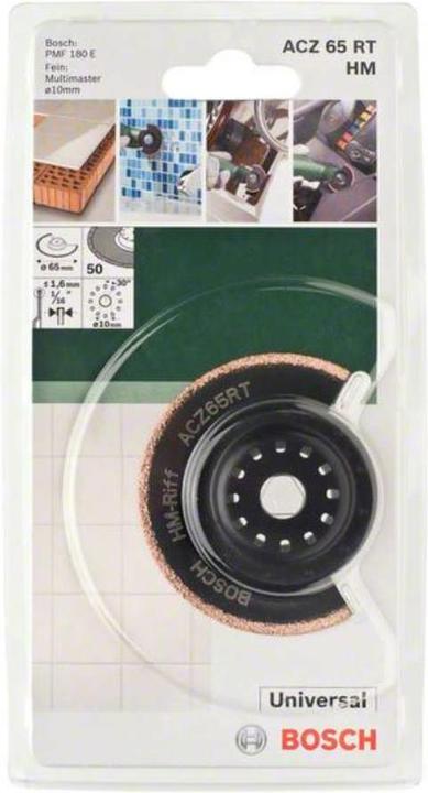 Actual product image Bosch Professional Zubehör Starlock Carbide-RIFF narrow-cut segment saw blade ACZ 70 RT5, 70 mm