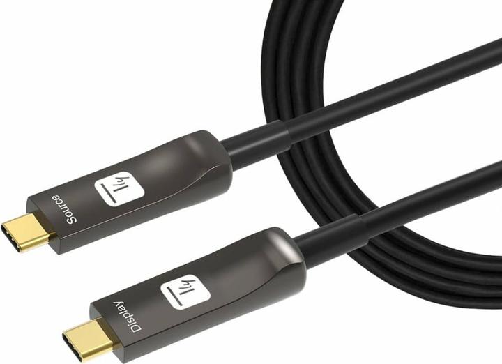 Image du produit Techly Câble USB-C AOC Fiber M/M 20m (20 m, USB 3.2 Gen 1)